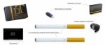 Електронна сигарета Denshi Tabaco Turbo Premium біла
